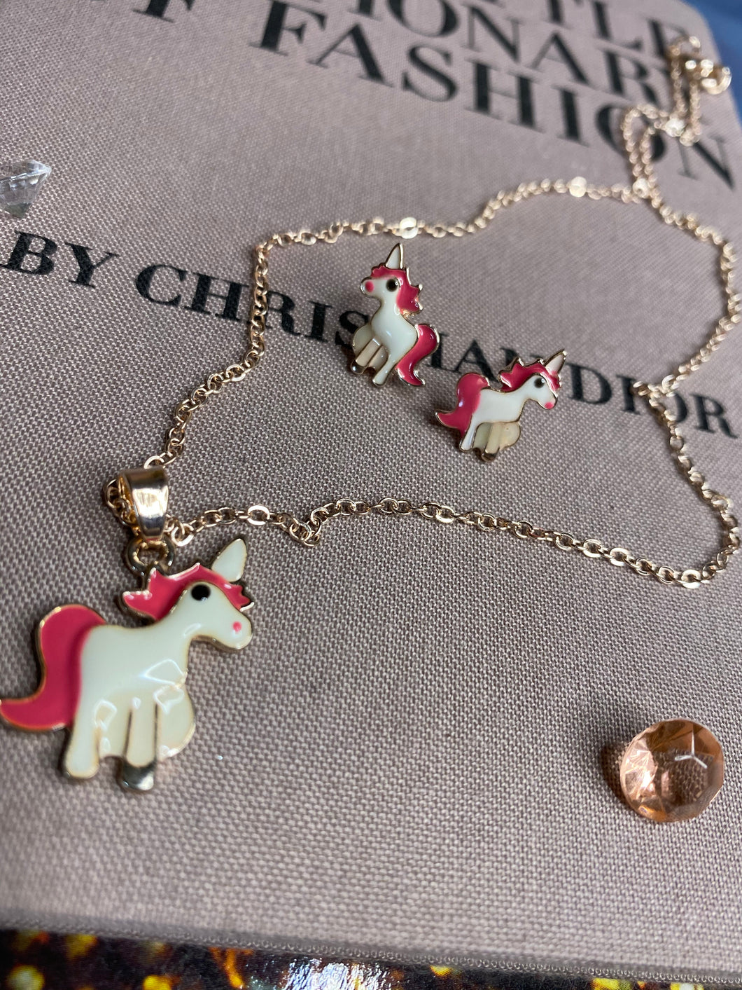 Unicorn jewelry set