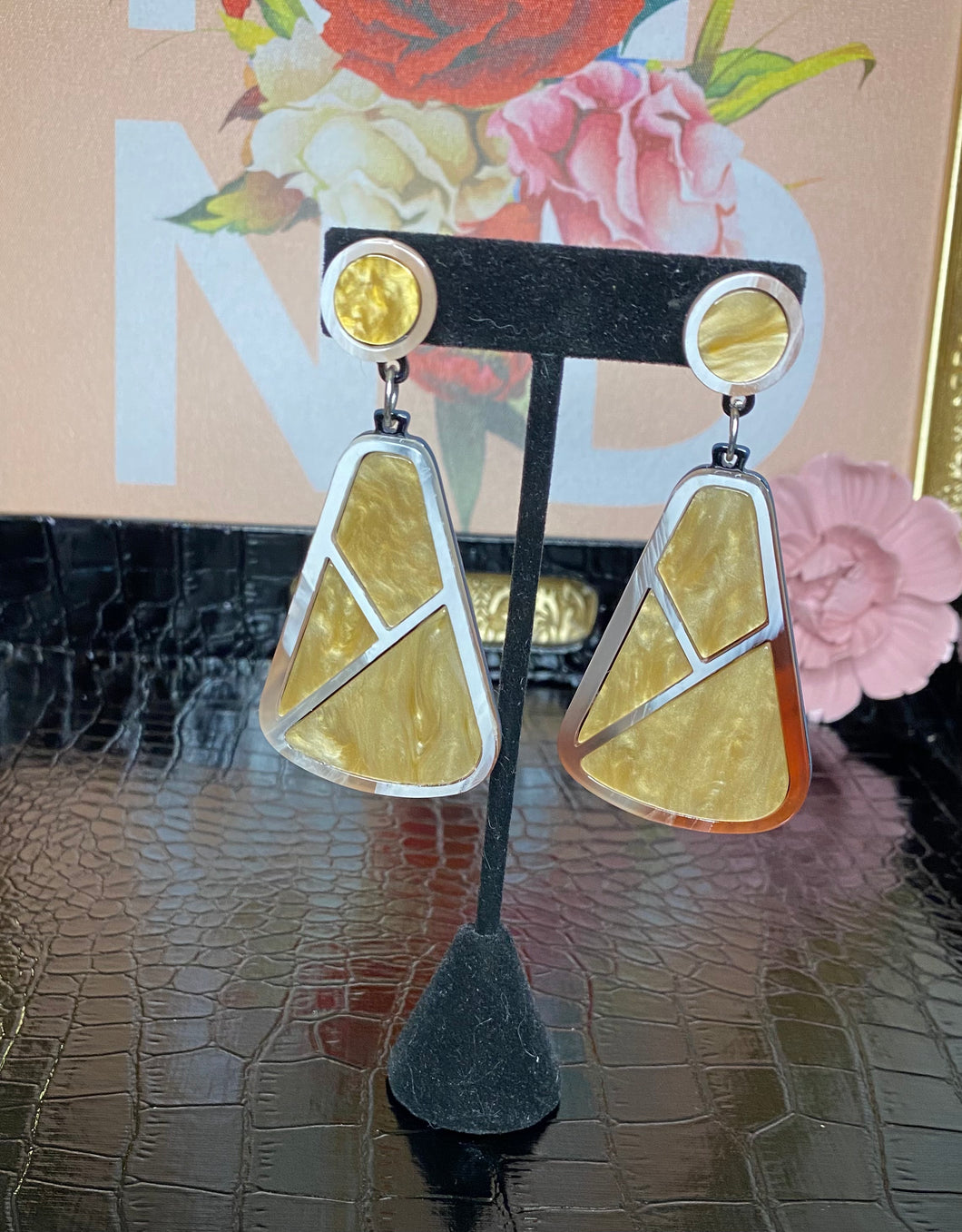 Geometric Drop Earrings