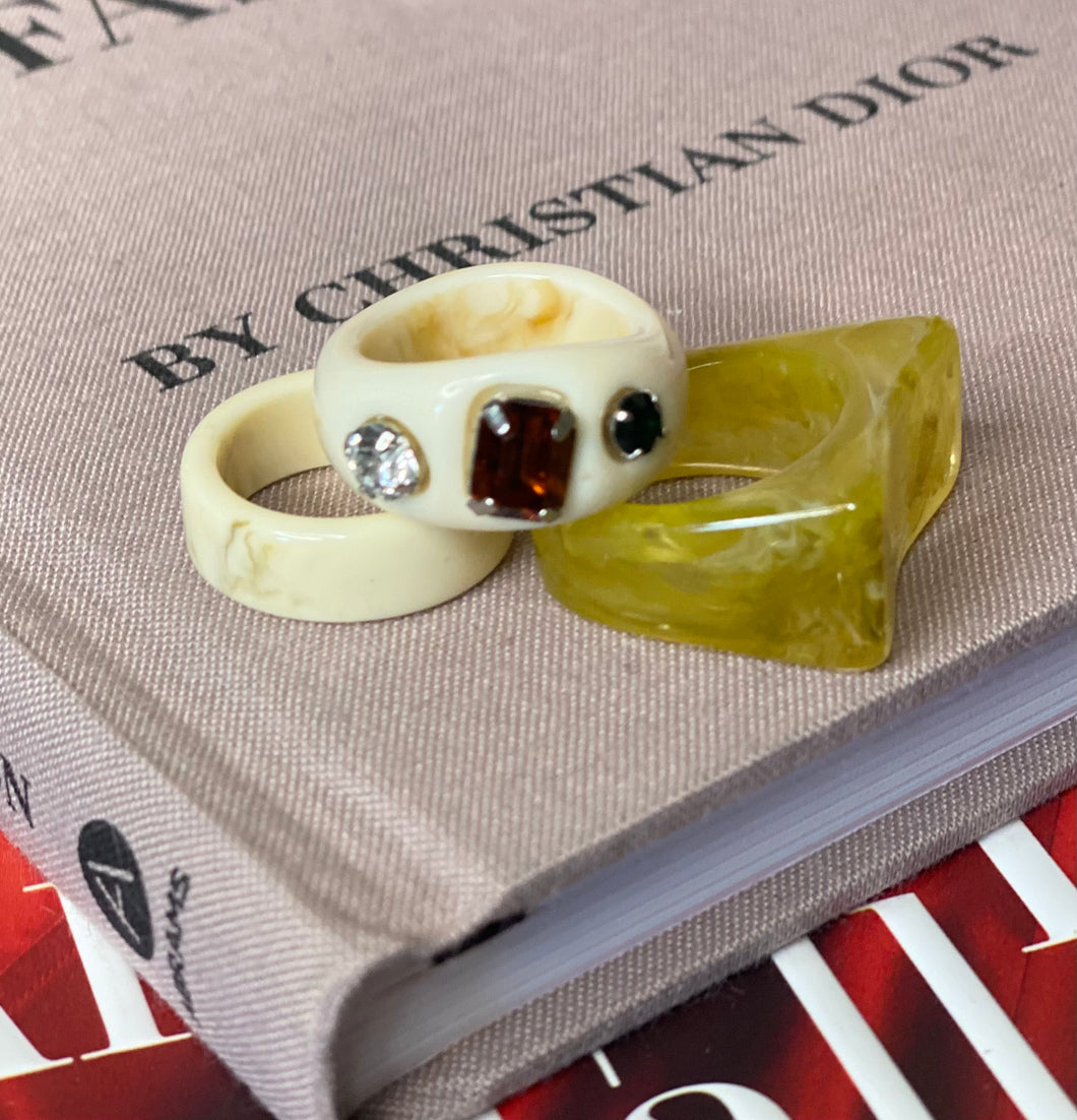 Earth Toned Ring Set