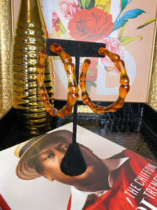 Tortoise Shell Hoops