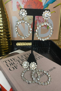 Gold Bling Drop Earrings