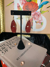 Load image into Gallery viewer, Geode Earrings (wine)
