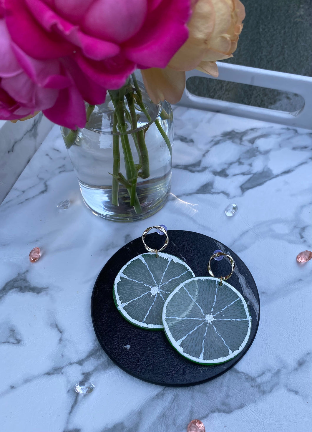 Lime Drop Earrings