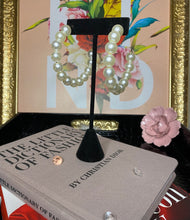 Load image into Gallery viewer, Pearl Hoops  (medium)
